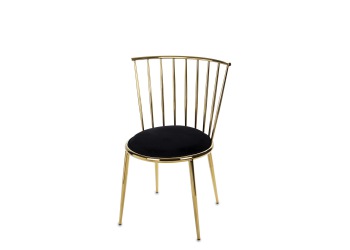 Krzesło złote metalowe